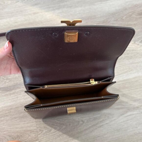 Tory Burch Eleanor Small Bag | Tempranillo Burgundy Leather Crossbody/Shoulder - Picture 6 of 7